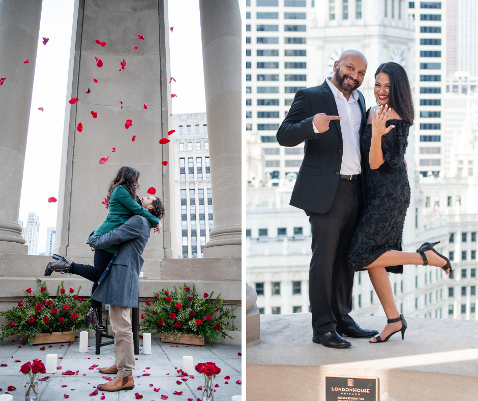 Propose on The Ledge at Skydeck or LondonHouse Cupola